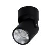 GLOBOSTAR® DETRONIC 60504 Κινούμενο Downlight Σποτ LED 10W 1300lm 24° AC 220-240V IP20 Φυσικό Λευκό 4500K - Bridgelux COB Chip & TÜV SÜD Driver - Μαύρο Ματ - Μ9 x Π9 x Υ16cm - 5 Χρόνια Εγγύηση