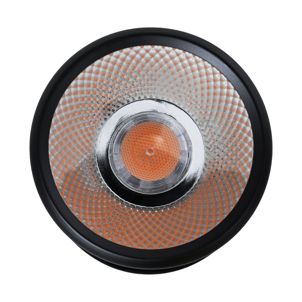 GLOBOSTAR® DETRONIC 60505 Κινούμενο Downlight Σποτ LED 10W 1250lm 24° AC 220-240V IP20 Θερμό Λευκό 2700K - Bridgelux COB Chip & TÜV SÜD Driver - Μαύρο Ματ - Μ9 x Π9 x Υ16cm - 5 Χρόνια Εγγύηση