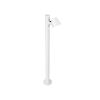 GloboStar® GARDENIA 60506 Φωτιστικό Κήπου - Κολωνάκι Αρχιτεκτονικού Φωτισμού Εξωτερικού Χώρου LED 7W 700lm 60° AC220-240V Αδιάβροχο IP65 - Σώμα Αλουμινίου & Tempered Glass - Μ12 x Π18 x Υ90cm - Θερμό Λευκό 2700K - Λευκό - Bridgelux Chip - 5 Years Warr