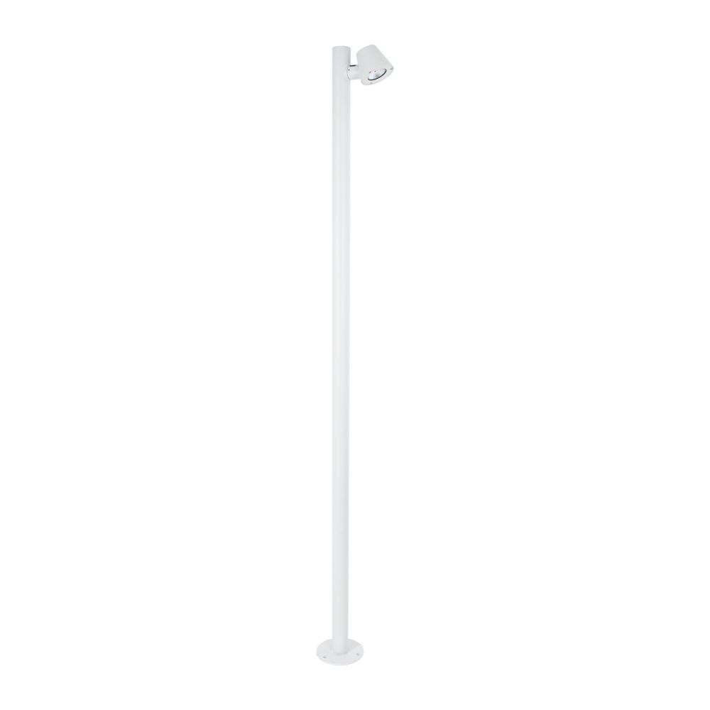 GloboStar® GARDENIA 60509 Φωτιστικό Κήπου - Πάρκου - Πλατείας - Κολωνάκι Αρχιτεκτονικού Φωτισμού Εξωτερικού Χώρου LED 7W 700lm 60° AC220-240V Αδιάβροχο IP65 - Σώμα Αλουμινίου & Tempered Glass - Μ15 x Π18 x Υ180cm - Θερμό Λευκό 2700K - Λευκό - Bridgelu