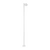 GloboStar® GARDENIA 60509 Φωτιστικό Κήπου - Πάρκου - Πλατείας - Κολωνάκι Αρχιτεκτονικού Φωτισμού Εξωτερικού Χώρου LED 7W 700lm 60° AC220-240V Αδιάβροχο IP65 - Σώμα Αλουμινίου & Tempered Glass - Μ15 x Π18 x Υ180cm - Θερμό Λευκό 2700K - Λευκό - Bridgelu