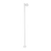 GloboStar® GARDENIA 60509 Φωτιστικό Κήπου - Πάρκου - Πλατείας - Κολωνάκι Αρχιτεκτονικού Φωτισμού Εξωτερικού Χώρου LED 7W 700lm 60° AC220-240V Αδιάβροχο IP65 - Σώμα Αλουμινίου & Tempered Glass - Μ15 x Π18 x Υ180cm - Θερμό Λευκό 2700K - Λευκό - Bridgelu