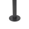 GloboStar® GARDENIA 60510 Φωτιστικό Κήπου - Πάρκου - Πλατείας - Κολωνάκι Αρχιτεκτονικού Φωτισμού Εξωτερικού Χώρου LED 7W 700lm 60° AC220-240V Αδιάβροχο IP65 - Σώμα Αλουμινίου & Tempered Glass - Μ15 x Π18 x Υ180cm - Θερμό Λευκό 2700K - Γκρι Ανθρακί - B
