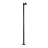 GloboStar® GARDENIA 60511 Φωτιστικό Κήπου - Πάρκου - Πλατείας - Κολωνάκι Αρχιτεκτονικού Φωτισμού Εξωτερικού Χώρου LED 7W 700lm 60° AC220-240V Αδιάβροχο IP65 - Σώμα Αλουμινίου & Tempered Glass - Μ15 x Π18 x Υ180cm - Θερμό Λευκό 2700K - Μαύρο - Bridgelu