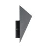 GLOBOSTAR® STEALTH 60522 Μοντέρνο Φωτιστικό Τοίχου - Απλίκα LED 10W 1100lm 60° AC 220-240V Αδιάβροχο IP65 Φυσικό Λευκό 4500K - Bridgelux COB Chip & TÜV SÜD Driver - Γκρι Ανθρακί Ματ - Μ17 x Π7.5 x Υ17cm - 5 Χρόνια Εγγύηση