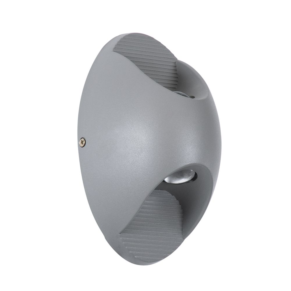 GLOBOSTAR® JEREMY 60531 Μοντέρνο Φωτιστικό Τοίχου - Απλίκα LED 10W 1000lm 60° AC 220-240V Αδιάβροχο IP65 Θερμό Λευκό 2700K - Bridgelux COB Chip & TÜV SÜD Driver - Γκρι Ανθρακί Ματ - Μ16 x Π10 x Υ7cm - 5 Χρόνια Εγγύηση