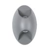 GLOBOSTAR® JEREMY 60531 Μοντέρνο Φωτιστικό Τοίχου - Απλίκα LED 10W 1000lm 60° AC 220-240V Αδιάβροχο IP65 Θερμό Λευκό 2700K - Bridgelux COB Chip & TÜV SÜD Driver - Γκρι Ανθρακί Ματ - Μ16 x Π10 x Υ7cm - 5 Χρόνια Εγγύηση