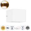 GLOBOSTAR® CIRCOA 60533 Μοντέρνο Φωτιστικό Τοίχου - Απλίκα LED 10W 1000lm 60° AC 220-240V Αδιάβροχο IP44 Θερμό Λευκό 2700K - Bridgelux COB Chip & TÜV SÜD Driver - Λευκό Ματ - Μ10 x Π8 x Υ10cm - 5 Χρόνια Εγγύηση