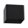 GLOBOSTAR® CIRCOA 60535 Μοντέρνο Φωτιστικό Τοίχου - Απλίκα LED 10W 1000lm 60° AC 220-240V Αδιάβροχο IP44 Θερμό Λευκό 2700K - Bridgelux COB Chip & TÜV SÜD Driver - Μαύρο Ματ - Μ10 x Π8 x Υ10cm - 5 Χρόνια Εγγύηση