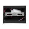 GLOBOSTAR® CIRCOA 60535 Μοντέρνο Φωτιστικό Τοίχου - Απλίκα LED 10W 1000lm 60° AC 220-240V Αδιάβροχο IP44 Θερμό Λευκό 2700K - Bridgelux COB Chip & TÜV SÜD Driver - Μαύρο Ματ - Μ10 x Π8 x Υ10cm - 5 Χρόνια Εγγύηση