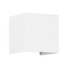 GLOBOSTAR® AXIS-S 60560 Μοντέρνο Φωτιστικό Τοίχου - Απλίκα LED 10W 1150lm 5°/60° AC 220-240V Αδιάβροχο IP65 Θερμό Λευκό 2700K - Bridgelux COB Chip & TÜV SÜD Driver - Λευκό Ματ - Μ10 x Π10 x Υ10cm - 5 Χρόνια Εγγύηση