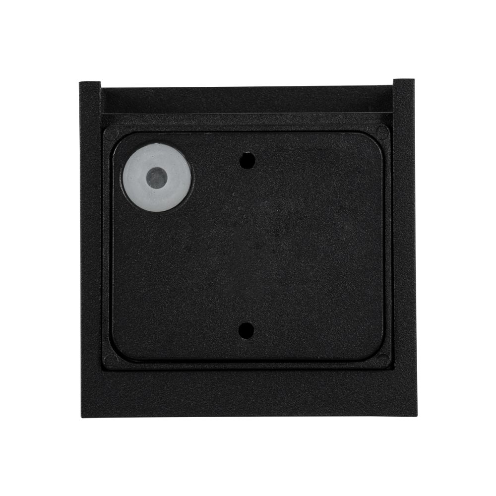 GLOBOSTAR® AXIS-S 60562 Μοντέρνο Φωτιστικό Τοίχου - Απλίκα LED 10W 1150lm 5°/60° AC 220-240V Αδιάβροχο IP65 Θερμό Λευκό 2700K - Bridgelux COB Chip & TÜV SÜD Driver - Μαύρο Ματ - Μ10 x Π10 x Υ10cm - 5 Χρόνια Εγγύηση