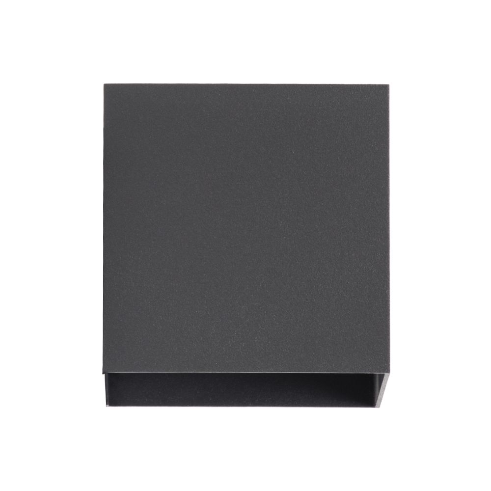 GLOBOSTAR® AXIS-S 60567 Μοντέρνο Φωτιστικό Τοίχου - Απλίκα LED 10W 1250lm 5°/60° AC 220-240V Αδιάβροχο IP65 Ψυχρό Λευκό 6000K - Bridgelux COB Chip & TÜV SÜD Driver - Γκρι Ανθρακί Ματ - Μ10 x Π10 x Υ10cm - 5 Χρόνια Εγγύηση
