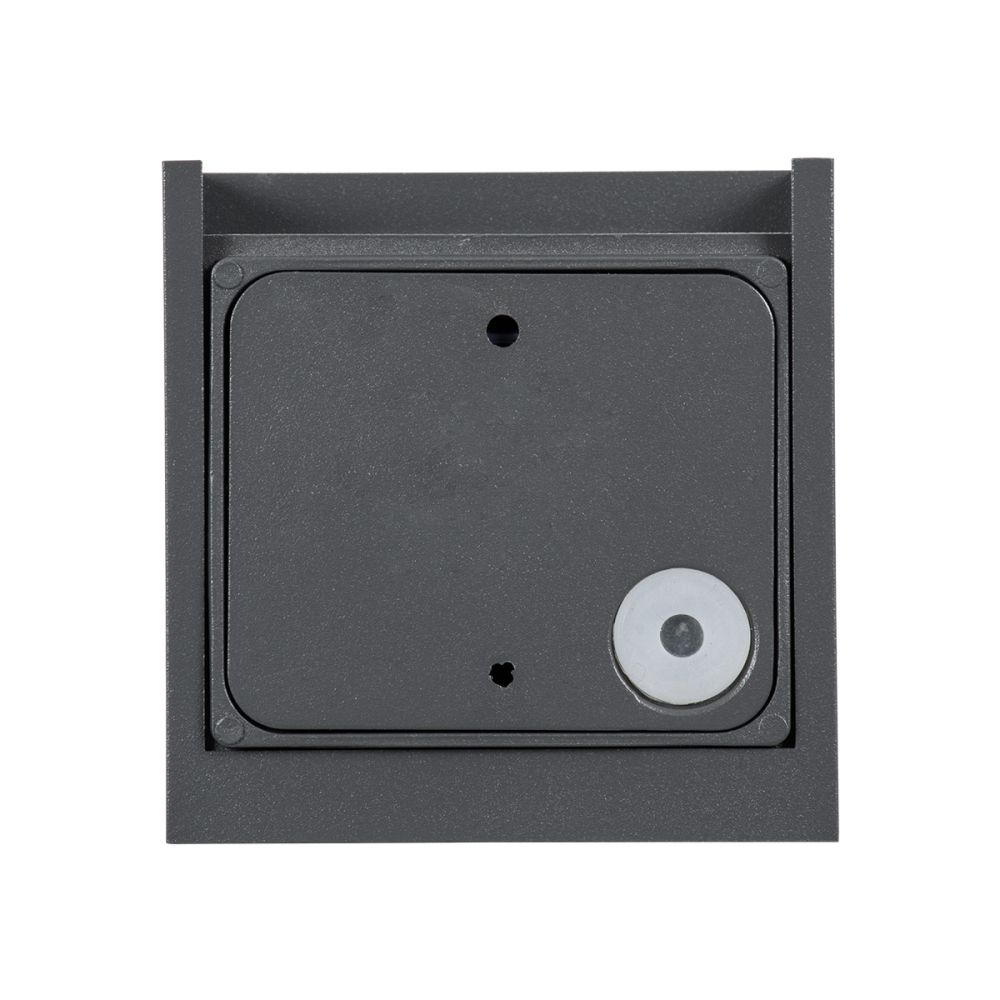 GLOBOSTAR® AXIS-S 60567 Μοντέρνο Φωτιστικό Τοίχου - Απλίκα LED 10W 1250lm 5°/60° AC 220-240V Αδιάβροχο IP65 Ψυχρό Λευκό 6000K - Bridgelux COB Chip & TÜV SÜD Driver - Γκρι Ανθρακί Ματ - Μ10 x Π10 x Υ10cm - 5 Χρόνια Εγγύηση