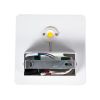 GLOBOSTAR® CUADRADO 60569 Μοντέρνο Φωτιστικό Τοίχου - Απλίκα LED 10W 1000lm 60° AC 220-240V Αδιάβροχο IP65 Θερμό Λευκό 2700K - Bridgelux COB Chip & TÜV SÜD Driver - Λευκό Ματ - Μ14 x Π14 x Υ4.5cm - 5 Χρόνια Εγγύηση