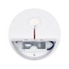 GLOBOSTAR® REDONDO 60572 Μοντέρνο Φωτιστικό Τοίχου - Απλίκα LED 10W 1000lm 60° AC 220-240V Αδιάβροχο IP65 Θερμό Λευκό 2700K - Bridgelux COB Chip & TÜV SÜD Driver - Λευκό Ματ - Μ14 x Π14 x Υ4.5cm - 5 Χρόνια Εγγύηση
