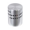 GLOBOSTAR® STAINS 60596 Μοντέρνο Φωτιστικό Τοίχου - Απλίκα LED 5W 300lm 180° AC 220-240V IP44 Μπλε - Bridgelux SMD Chip & TÜV SÜD Driver - Νίκελ Βούρτσας - Μ5.5 x Π5.5 x Υ7cm - 5 Χρόνια Εγγύηση