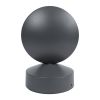 GLOBOSTAR® ZERODA 60597 Μοντέρνο Φωτιστικό Τοίχου - Απλίκα LED 9W 1035lm 3°/360° AC 220-240V Αδιάβροχο IP65 Θερμό Λευκό 2700K - CREE XPE Chip & TÜV SÜD Driver - Γκρι Ανθρακί Ματ - Μ11 x Π10 x Υ16cm - 5 Χρόνια Εγγύηση