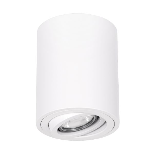 GLOBOSTAR® AKIRA 60618 Κινούμενο Φωτιστικό Downlight Σποτ με Ντουί 1 x GU10 AC 220-240V IP20 - Λευκό Ματ - Μ8 x Π8 x Υ10cm