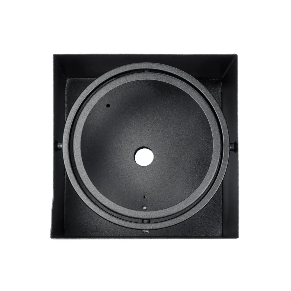 GLOBOSTAR® MAGMA 60626 Μοντέρνο Φωτιστικό Οροφής με Ντουί 1 x GU10 AC 220-240V IP20 - Μαύρο - Μ15 x Π15 x Υ13cm