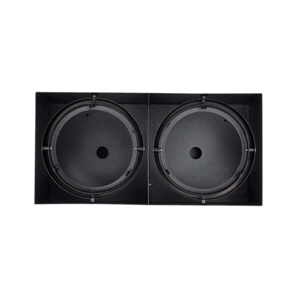 GLOBOSTAR® MAGMA 60627 Μοντέρνο Φωτιστικό Οροφής με Ντουί 2 x GU10 AC 220-240V IP20 - Μαύρο - Μ30 x Π15 x Υ13cm