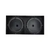 GLOBOSTAR® MAGMA 60627 Μοντέρνο Φωτιστικό Οροφής με Ντουί 2 x GU10 AC 220-240V IP20 - Μαύρο - Μ30 x Π15 x Υ13cm