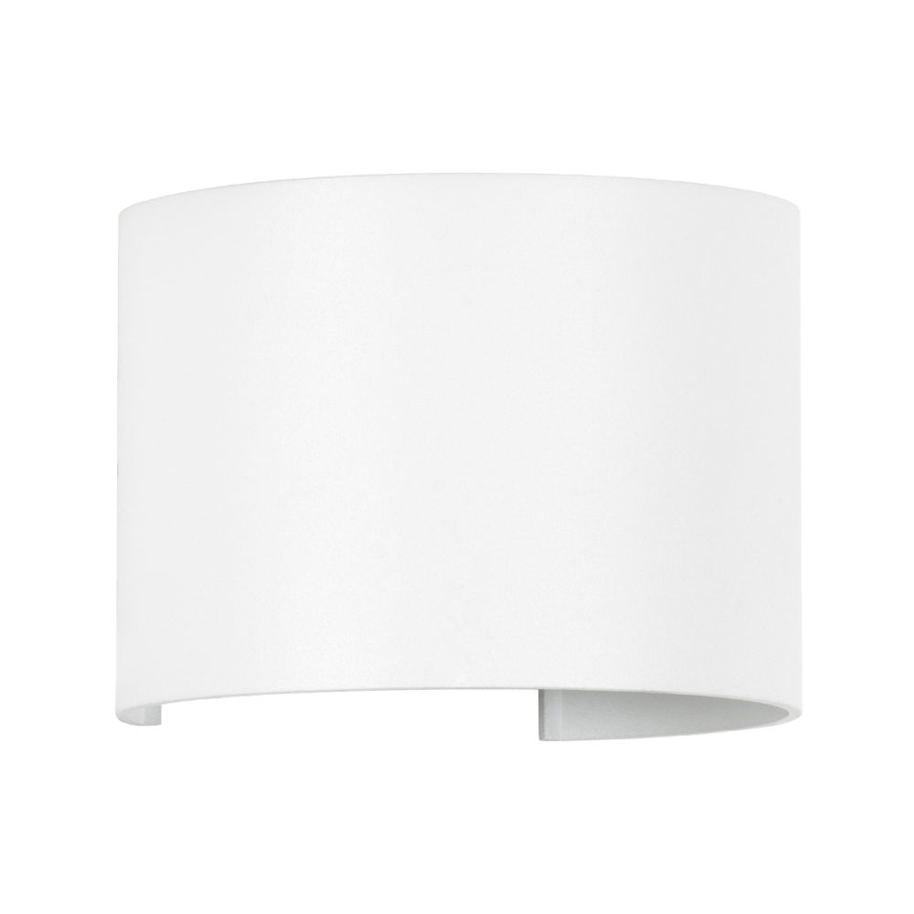 GLOBOSTAR® AXIS-R 60635 Μοντέρνο Φωτιστικό Τοίχου - Απλίκα LED 10W 1150lm 5°/60° AC 220-240V Αδιάβροχο IP65 Θερμό Λευκό 2700K - Bridgelux COB Chip & TÜV SÜD Driver - Λευκό Ματ - Μ10 x Π10 x Υ10cm - 5 Χρόνια Εγγύηση