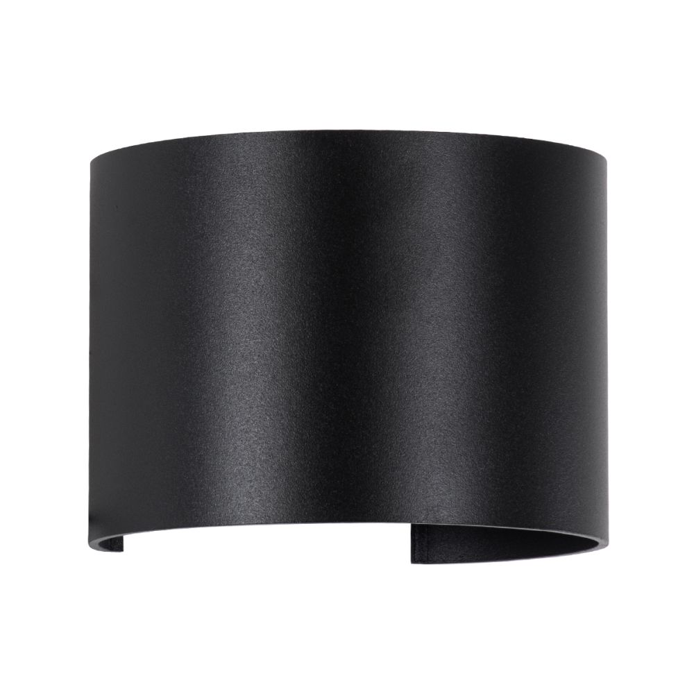 GLOBOSTAR® AXIS-R 60637 Μοντέρνο Φωτιστικό Τοίχου - Απλίκα LED 10W 1000lm 5°/60° AC 220-240V Αδιάβροχο IP65 Θερμό Λευκό 2700K - Bridgelux COB Chip & TÜV SÜD Driver - Μαύρο Ματ - Μ10 x Π10 x Υ10cm - 5 Χρόνια Εγγύηση
