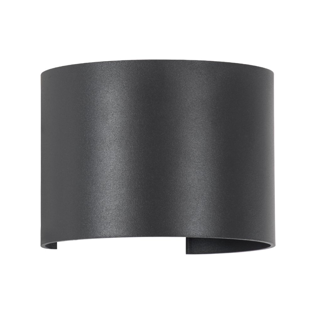 GLOBOSTAR® AXIS-R 60642 Μοντέρνο Φωτιστικό Τοίχου - Απλίκα LED 10W 1250lm 5°/60° AC 220-240V Αδιάβροχο IP65 Ψυχρό Λευκό 6000K - Bridgelux COB Chip & TÜV SÜD Driver - Γκρι Ανθρακί Ματ - Μ10 x Π10 x Υ10cm - 5 Χρόνια Εγγύηση
