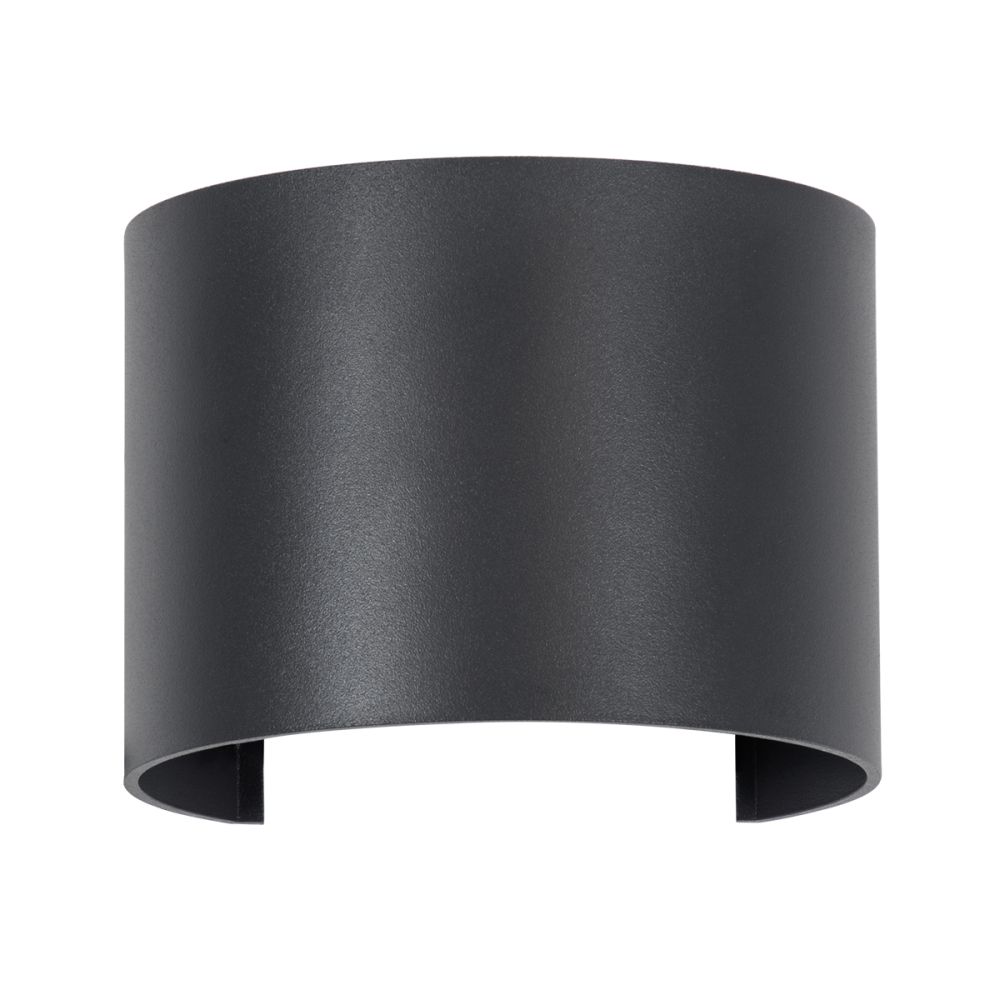 GLOBOSTAR® AXIS-R 60642 Μοντέρνο Φωτιστικό Τοίχου - Απλίκα LED 10W 1250lm 5°/60° AC 220-240V Αδιάβροχο IP65 Ψυχρό Λευκό 6000K - Bridgelux COB Chip & TÜV SÜD Driver - Γκρι Ανθρακί Ματ - Μ10 x Π10 x Υ10cm - 5 Χρόνια Εγγύηση