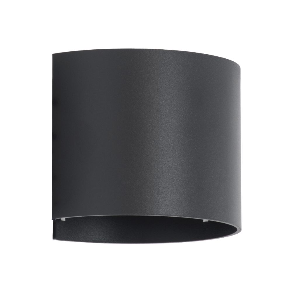GLOBOSTAR® AXIS-R 60642 Μοντέρνο Φωτιστικό Τοίχου - Απλίκα LED 10W 1250lm 5°/60° AC 220-240V Αδιάβροχο IP65 Ψυχρό Λευκό 6000K - Bridgelux COB Chip & TÜV SÜD Driver - Γκρι Ανθρακί Ματ - Μ10 x Π10 x Υ10cm - 5 Χρόνια Εγγύηση