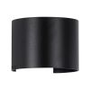 GLOBOSTAR® AXIS-R 60643 Μοντέρνο Φωτιστικό Τοίχου - Απλίκα LED 10W 1250lm 5°/60° AC 220-240V Αδιάβροχο IP65 Ψυχρό Λευκό 6000K - Bridgelux COB Chip & TÜV SÜD Driver - Μαύρο Ματ - Μ10 x Π10 x Υ10cm - 5 Χρόνια Εγγύηση
