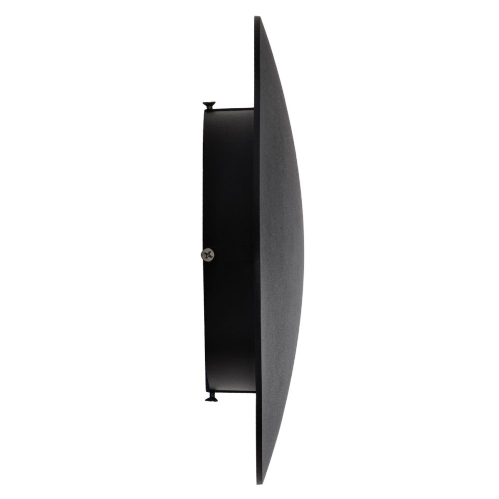 GLOBOSTAR® HELIO-R 60661 Μοντέρνο Φωτιστικό Τοίχου - Απλίκα LED 12W 1380lm 120° AC 220-240V Αδιάβροχο IP65 Θερμό Λευκό 2700K - Lumileds SMD Chip & TÜV SÜD Driver - Μαύρο Ματ - Μ26 x Π26 x Υ5cm - 5 Χρόνια Εγγύηση