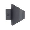 GLOBOSTAR® EDEN 60667 Μοντέρνο Φωτιστικό Τοίχου - Απλίκα LED 10W 1000lm 60° AC 220-240V IP20 Φυσικό Λευκό 4500K - Bridgelux COB Chip & TÜV SÜD Driver - Γκρι Ανθρακί Ματ - Μ16 x Π10.5 x Υ9cm - 3 Χρόνια Εγγύηση