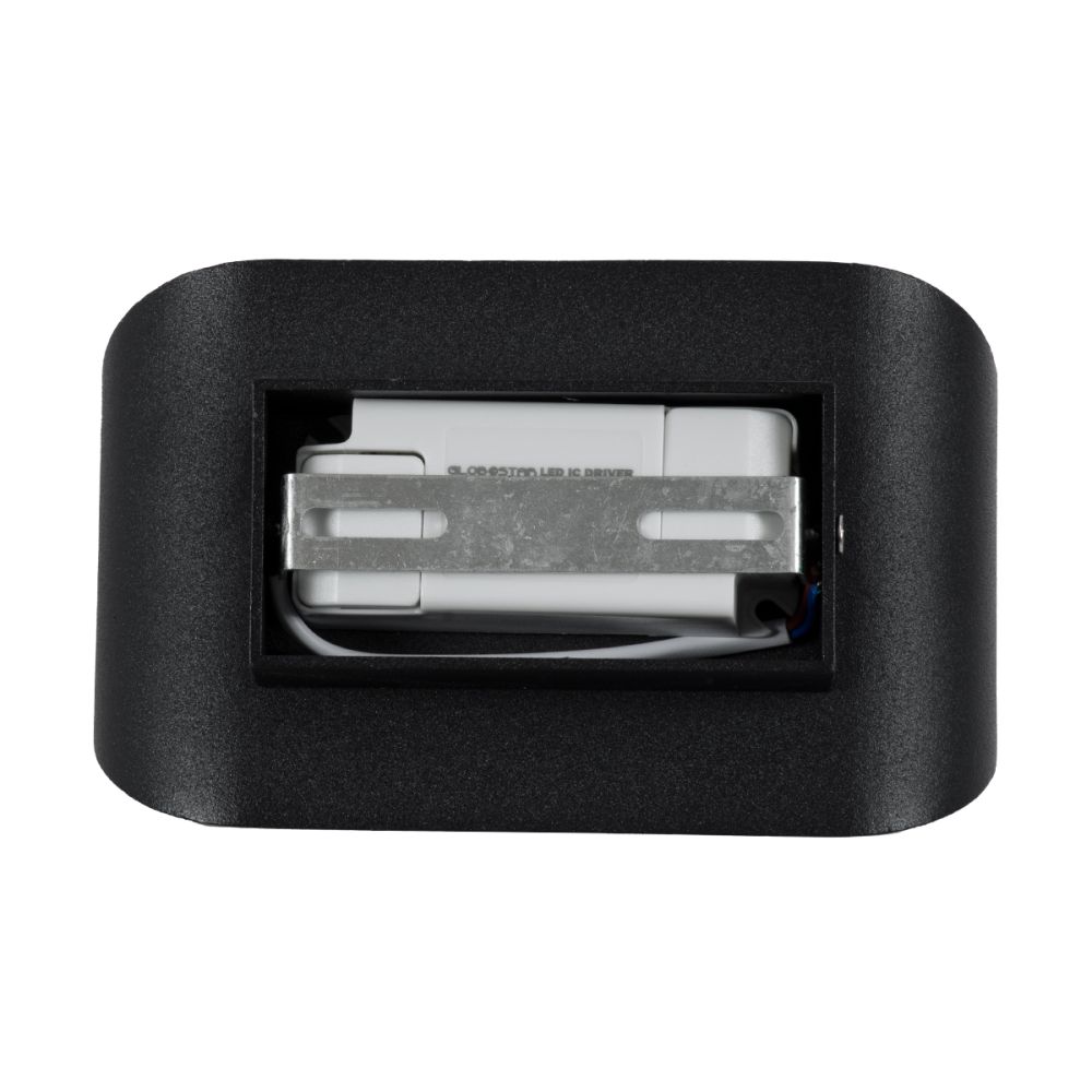 GLOBOSTAR® EDEN 60670 Μοντέρνο Φωτιστικό Τοίχου - Απλίκα LED 10W 950lm 60° AC 220-240V IP20 Θερμό Λευκό 2700K - Bridgelux COB Chip & TÜV SÜD Driver - Μαύρο Ματ - Μ16 x Π10.5 x Υ9cm - 3 Χρόνια Εγγύηση