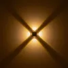 GLOBOSTAR® VEGA 60673 Μοντέρνο Φωτιστικό Τοίχου - Απλίκα LED 12W 1500lm 30° AC 220-240V Αδιάβροχο IP65 Θερμό Λευκό 2700K - Bridgelux COB Chip & TÜV SÜD Driver - Μαύρο Ματ - Μ10 x Π7.5 x Υ10cm - 5 Χρόνια Εγγύηση