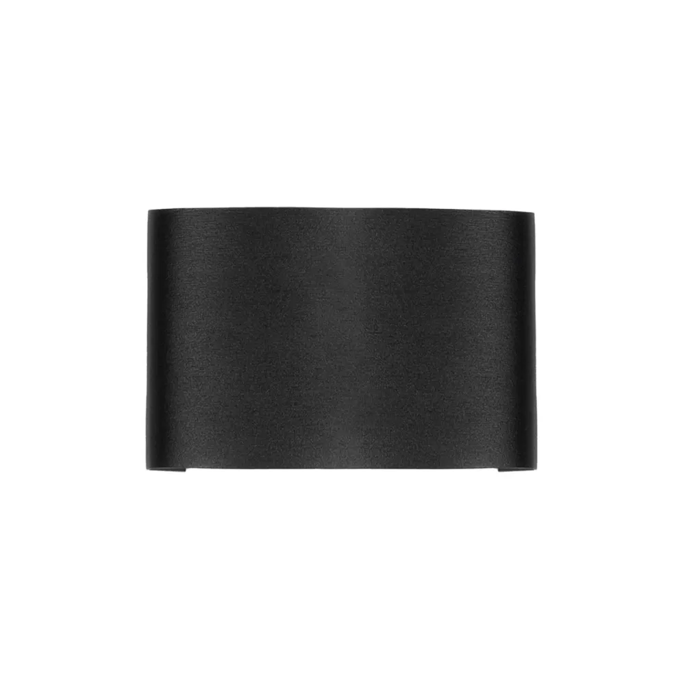 GLOBOSTAR® SIXOAD 60677 Μοντέρνο Φωτιστικό Τοίχου - Απλίκα LED 8W 1000lm 30° AC 220-240V Αδιάβροχο IP65 Θερμό Λευκό 2700K - CREE XPE Chip & TÜV SÜD Driver - Μαύρο Ματ - Μ12 x Π4 x Υ8cm - 5 Χρόνια Εγγύηση
