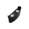 GLOBOSTAR® SIXOAD 60677 Μοντέρνο Φωτιστικό Τοίχου - Απλίκα LED 8W 1000lm 30° AC 220-240V Αδιάβροχο IP65 Θερμό Λευκό 2700K - CREE XPE Chip & TÜV SÜD Driver - Μαύρο Ματ - Μ12 x Π4 x Υ8cm - 5 Χρόνια Εγγύηση