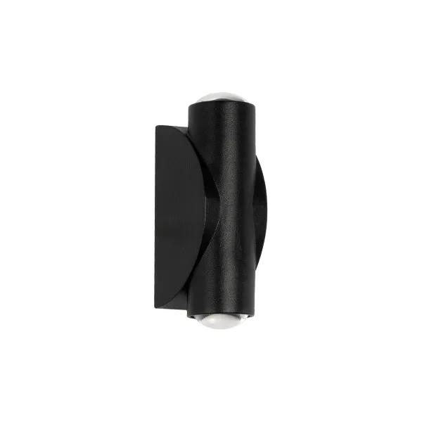 GLOBOSTAR® ARC 60679 Μοντέρνο Φωτιστικό Τοίχου - Απλίκα LED 4W 500lm 30° AC 220-240V Αδιάβροχο IP65 Θερμό Λευκό 2700K - CREE XPE Chip & TÜV SÜD Driver - Μαύρο Ματ - Μ3.5 x Π4.8 x Υ11.5cm - 5 Χρόνια Εγγύηση