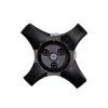 GLOBOSTAR® SPARK 60683 Μοντέρνο Φωτιστικό Τοίχου - Απλίκα LED 8W 800lm 30° AC 220-240V Αδιάβροχο IP65 Θερμό Λευκό 2700K - CREE XPE Chip & TÜV SÜD Driver - Μαύρο Ματ - Μ14.5 x Π5 x Υ14.5cm - 5 Χρόνια Εγγύηση