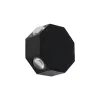 GLOBOSTAR® HIKARI 60687 Μοντέρνο Φωτιστικό Τοίχου - Απλίκα LED 8W 800lm 30° AC 220-240V Αδιάβροχο IP65 Θερμό Λευκό 2700K - CREE XPE Chip & TÜV SÜD Driver - Μαύρο Ματ - Μ10 x Π4 x Υ10cm - 5 Χρόνια Εγγύηση
