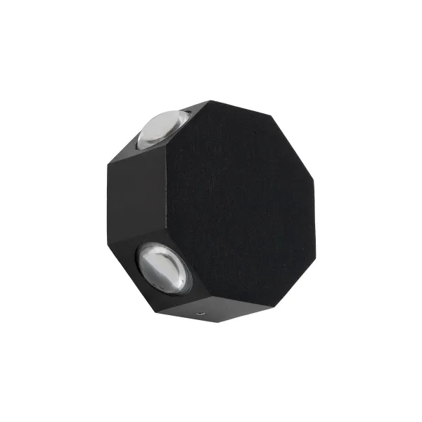 GLOBOSTAR® HIKARI 60687 Μοντέρνο Φωτιστικό Τοίχου - Απλίκα LED 8W 1000lm 30° AC 220-240V Αδιάβροχο IP65 Θερμό Λευκό 2700K - CREE XPE Chip & TÜV SÜD Driver - Μαύρο Ματ - Μ10 x Π4 x Υ10cm - 5 Χρόνια Εγγύηση