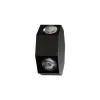 GLOBOSTAR® HIKARI 60687 Μοντέρνο Φωτιστικό Τοίχου - Απλίκα LED 8W 800lm 30° AC 220-240V Αδιάβροχο IP65 Θερμό Λευκό 2700K - CREE XPE Chip & TÜV SÜD Driver - Μαύρο Ματ - Μ10 x Π4 x Υ10cm - 5 Χρόνια Εγγύηση