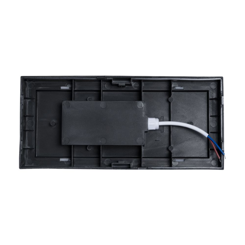 GLOBOSTAR® HORIZON 60691 Μοντέρνο Φωτιστικό Τοίχου - Απλίκα LED 15W 1575lm 120° AC 220-240V Αδιάβροχο IP65 Φυσικό Λευκό 4500K - Bridgelux SMD Chip - Λευκό Ματ - Μ23.5 x Π11 x Υ10cm - 3 Χρόνια Εγγύηση