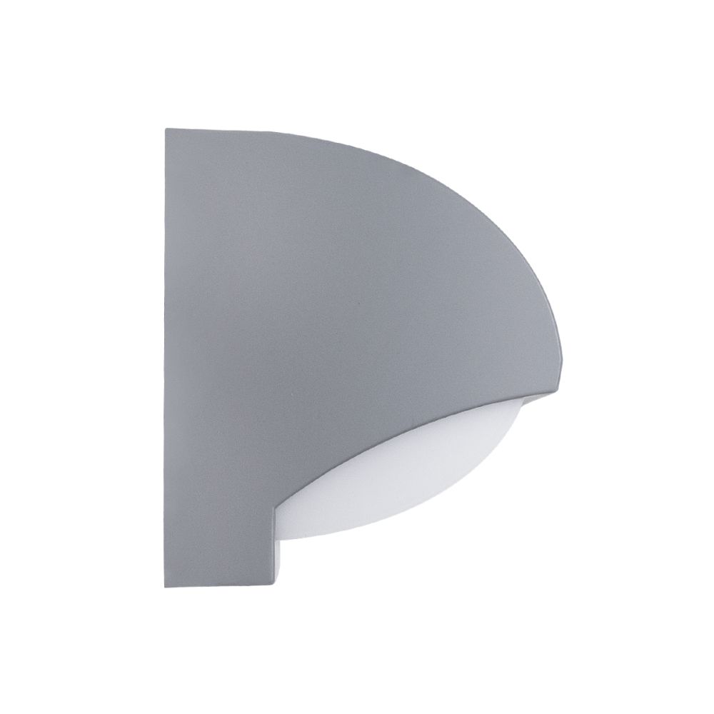 GLOBOSTAR® HORIZON 60692 Μοντέρνο Φωτιστικό Τοίχου - Απλίκα LED 15W 1575lm 120° AC 220-240V Αδιάβροχο IP65 Φυσικό Λευκό 4500K - Bridgelux SMD Chip - Γκρι Ματ - Μ23.5 x Π11 x Υ10cm - 3 Χρόνια Εγγύηση