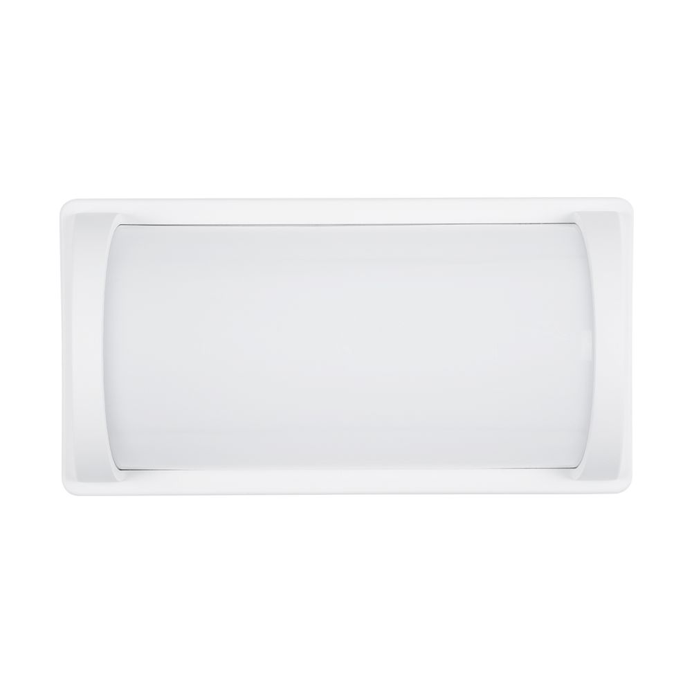 GLOBOSTAR® CELESTIAL 60694 Μοντέρνο Φωτιστικό Τοίχου - Απλίκα LED 15W 1575lm 120° AC 220-240V Αδιάβροχο IP65 Φυσικό Λευκό 4500K - Bridgelux SMD Chip - Λευκό Ματ - Μ26 x Π9 x Υ13.5cm - 3 Χρόνια Εγγύηση
