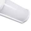 GLOBOSTAR® CELESTIAL 60694 Μοντέρνο Φωτιστικό Τοίχου - Απλίκα LED 15W 1575lm 120° AC 220-240V Αδιάβροχο IP65 Φυσικό Λευκό 4500K - Bridgelux SMD Chip - Λευκό Ματ - Μ26 x Π9 x Υ13.5cm - 3 Χρόνια Εγγύηση
