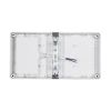 GLOBOSTAR® CELESTIAL 60694 Μοντέρνο Φωτιστικό Τοίχου - Απλίκα LED 15W 1575lm 120° AC 220-240V Αδιάβροχο IP65 Φυσικό Λευκό 4500K - Bridgelux SMD Chip - Λευκό Ματ - Μ26 x Π9 x Υ13.5cm - 3 Χρόνια Εγγύηση