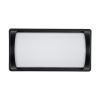 GLOBOSTAR® CELESTIAL 60696 Μοντέρνο Φωτιστικό Τοίχου - Απλίκα LED 15W 1575lm 120° AC 220-240V Αδιάβροχο IP65 Φυσικό Λευκό 4500K - Bridgelux SMD Chip - Μαύρο Ματ - Μ26 x Π9 x Υ13.5cm - 3 Χρόνια Εγγύηση
