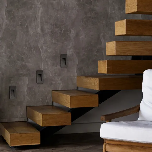 kelvo® STEPART KLV-101-0090 Μοντέρνο Χωνευτό Φωτιστικό Σκαλοπατιού - Διαδρόμου LED 3W 375lm 45° AC 220-240V Αδιάβροχο IP65 Θερμό Λευκό 2700K - Lumileds SMD Chip & TÜV SÜD Driver - Γκρι Ανθρακί Ματ - Μ6 x Π5.5 x Υ10cm / Q5 x 9.61cm - 5 Χρόνια Εγγύηση